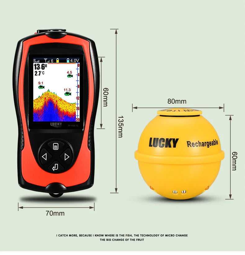 Sonar pentru pescuit WIRELESS 150m (10 zile livrare)