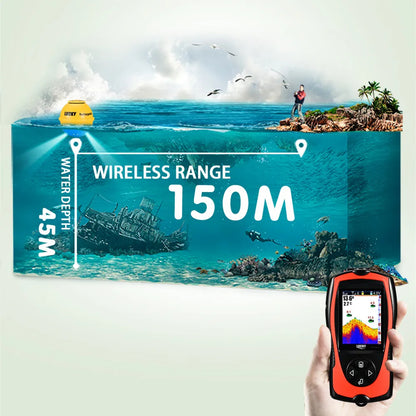 Sonar pentru pescuit WIRELESS 150m (10 zile livrare)