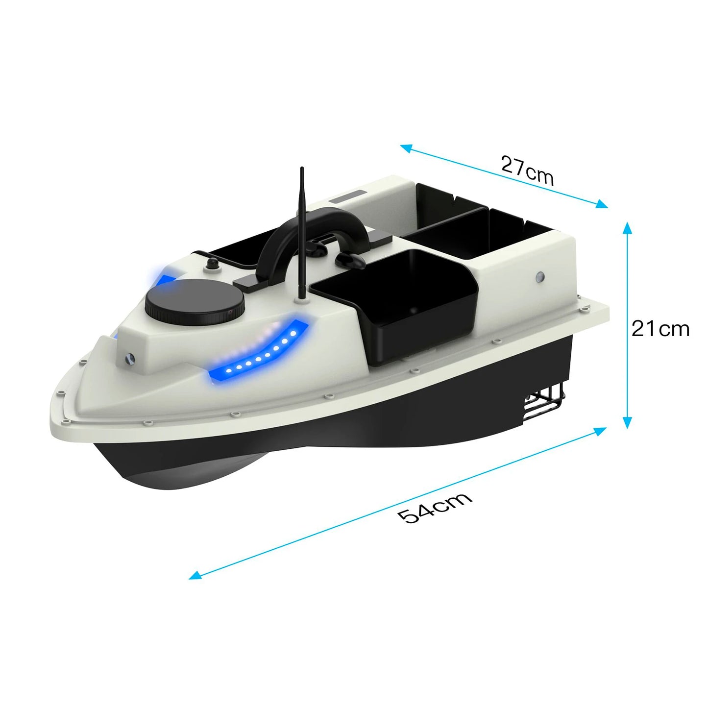 🔥NOU MODEL 2024🔥Barcuta nadit cu 4 cuve,99 pozitii, 500-600m, GPS, pilot automat, geanta transport cadou!